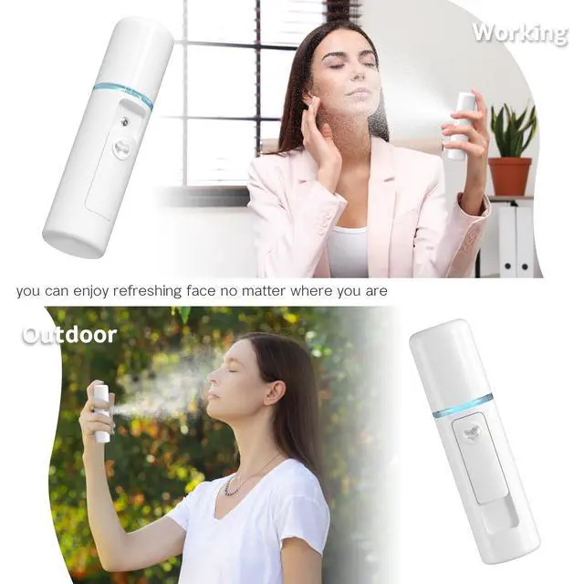 Alt view image 5 of 7 - Nano Facial Mister Portable Mini Face Mist Handy Sprayer Automatic Eyelash Extensions Cool Facial Steamer
