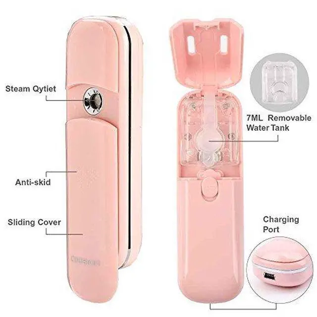 Alt view image 3 of 5 - Nano Handy Mist Spray Facial Mister for Eyelash Extensions | USB Rechargeable Mini Beauty Instrument