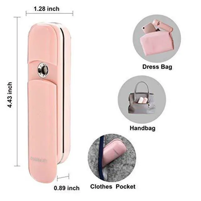 Alt view image 4 of 5 - Nano Handy Mist Spray Facial Mister for Eyelash Extensions | USB Rechargeable Mini Beauty Instrument