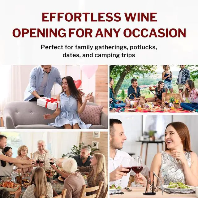 Alt view image 5 of 7 - Quality Compact Vertical Lever Corkscrew Wine Opener with Foil Cutter. 3 Seconds to Open a Bottle of Wine. Metallic Bronze