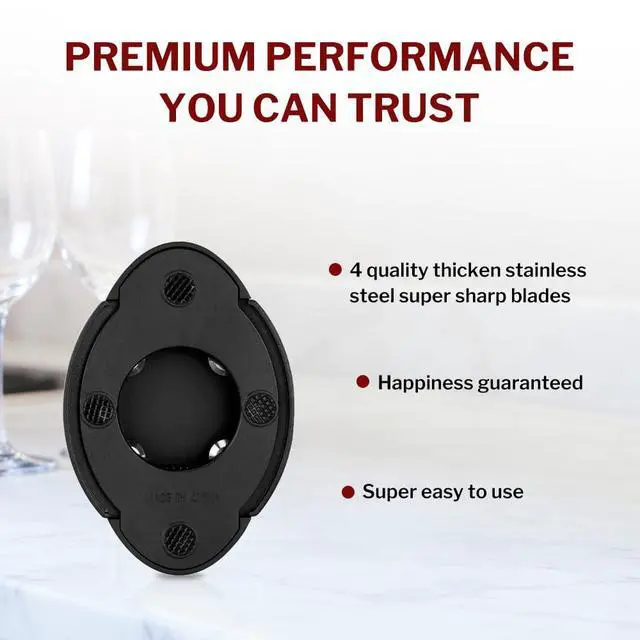 Alt view image 6 of 7 - Quality Compact Vertical Lever Corkscrew Wine Opener with Foil Cutter. 3 Seconds to Open a Bottle of Wine. Metallic Bronze