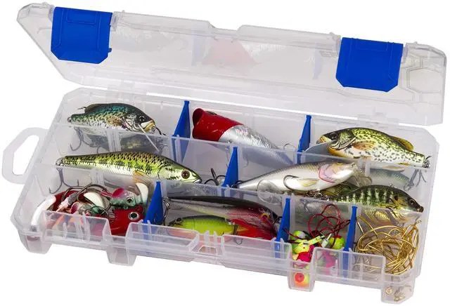 Main image of Outdoors 3003 Tuff Tainer, 18 Compartments, 9 Zerust Dividers | Compact divided tackle box with 9 Zerust dividers for up to 18 compartments. Translucent, 9.125 x 5 x 1.25in