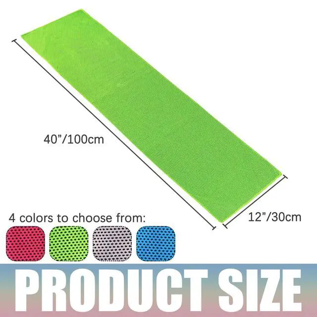 Alt view image 2 of 7 - Cooling Towel 4-Pack, Quick Dry Fabric for Gym Sports Workout | 40*12 Inch, Breathable Sport Towel, Lightweight Portable, Wet And Wring To Activate, For Running Yoga Hiking Fishing