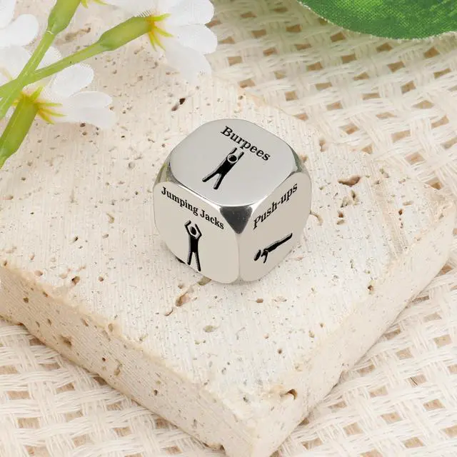 Alt view image 4 of 6 - Gym Gifts for Men Workout Fitness Gifts for Gym Rats Women Men Cool Fitness Lovers Stocking Stuffers Funny Exercise Gift Equipment Home Workout Accessories Gear Decision Dice