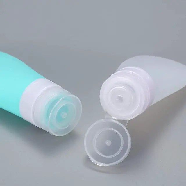 Alt view image 5 of 7 - 2 Pcs Silicone Travel Bottles,1.3oz Leak Proof Refillable Squeeze Containers with Transparent Carry Bag,Small Empty Travel Size Bottles for Shampoo,Conditioner,Lotion,Toiletries