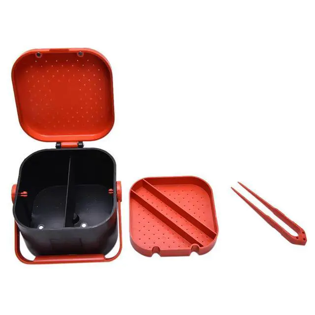 Alt view image 4 of 5 - 2PCS Worm Bait Holder, Bait Storage Box, Fishing-Accessories Boxes Storage Containers