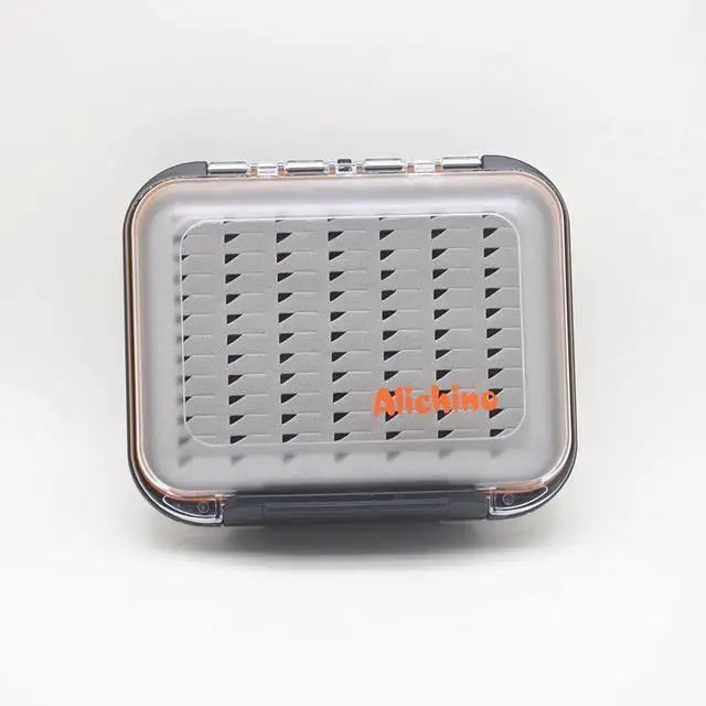 Alt view image 3 of 5 - small fly box for fly files ice jig box fly box for fly fishing (grey foam insert)