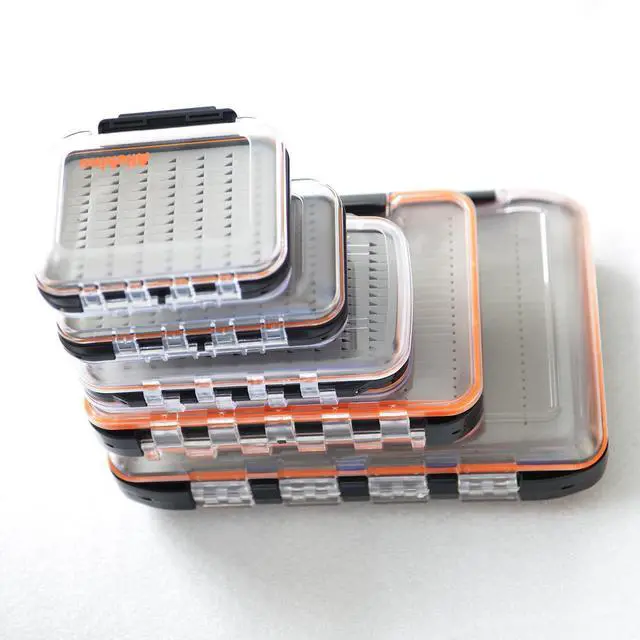 Alt view image 5 of 5 - small fly box for fly files ice jig box fly box for fly fishing (grey foam insert)