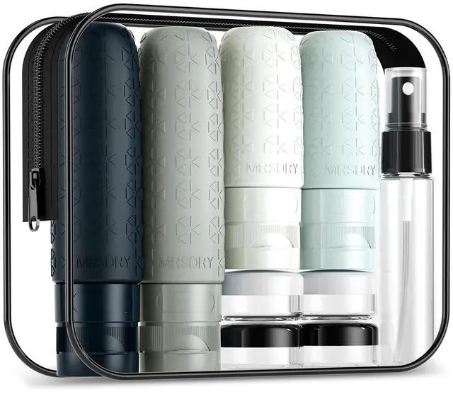 Main image of Travel Bottles for Toiletries, TSA Approved Silicone Travel Containers for Toiletries, Leak Proof Refillable Liqus Shampoo And Conditioner travel Essentials toiletry Bottles (18 Pack)