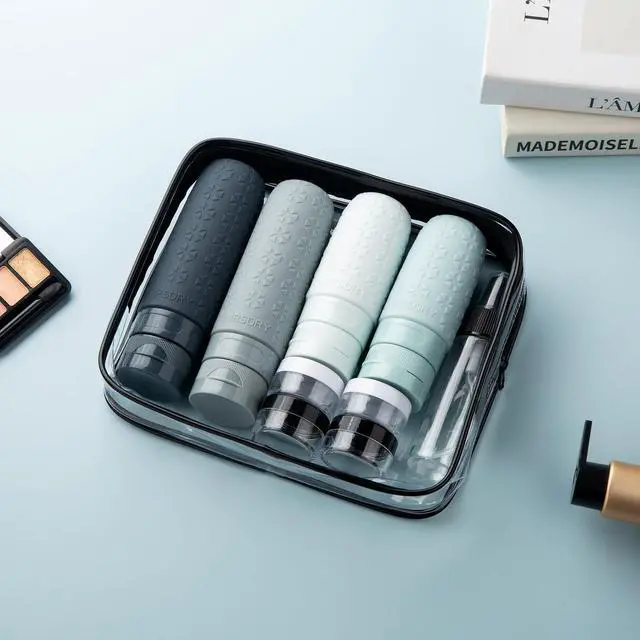 Alt view image 6 of 7 - Travel Bottles for Toiletries, TSA Approved Silicone Travel Containers for Toiletries, Leak Proof Refillable Liqus Shampoo And Conditioner travel Essentials toiletry Bottles (18 Pack)