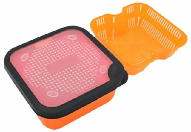 Main image of Portable Bait Storage Box with Inner Frame Durable PP Bait Container for Fishing Preparation and Outdoor Angling Use(S-16.5 * 16.5 * 5.5 cm)