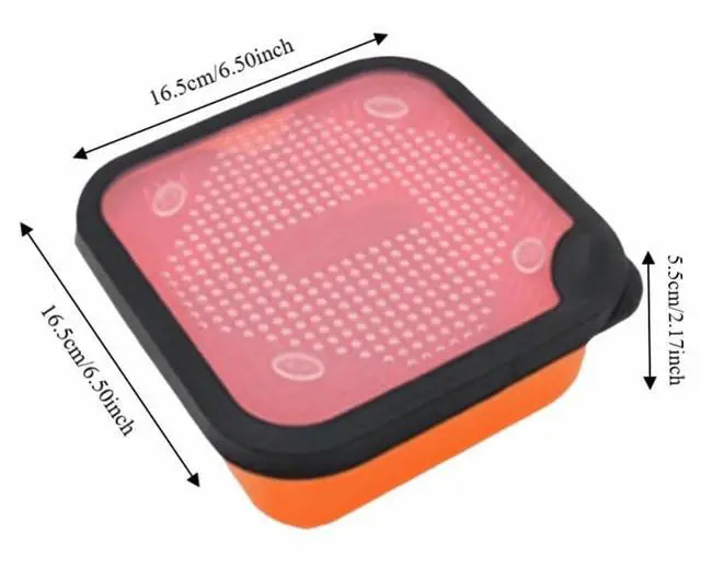 Alt view image 2 of 7 - Portable Bait Storage Box with Inner Frame Durable PP Bait Container for Fishing Preparation and Outdoor Angling Use(S-16.5 * 16.5 * 5.5 cm)