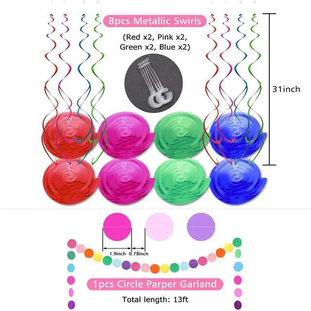 Alt view image 4 of 7 - Birthday Decorations Happy Birthday Banner | Birthday Streamers