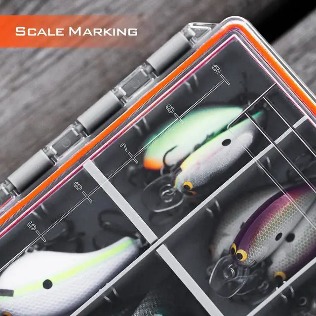 Alt view image 4 of 6 - HyperSeal Waterproof Tackle Box, 3600 Tackle Trays | Fishing Tackle Box Organizer with Removable Dividers, Lure Box and Terminal Tackle Storage, Fishing Gear, 1 Pack