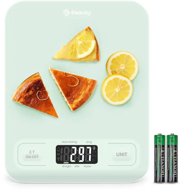 Main image of Food Kitchen Scale, Digital Grams and Ounces, Medium | Tare function, ideal for baking, weight loss, keto, meal prep, packages, liquids and jewelry, Green