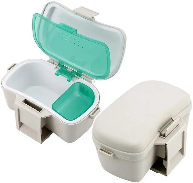 Main image of Insulated Live Bait Holder Waist Mounted Dual Layer Fishing Bait Bucket Container with Lid and Lock Portable Plastic Lure Worm Storage Tackle Box, Keeps Baits Fresh and Alive