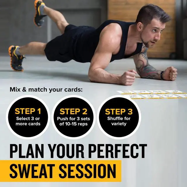 Alt view image 4 of 7 - Bodyweight Workout Cards, Instructional Fitness Deck for Women & Men, Beginner Fitness Guide to Training Exercises at Home or Gym (Bodyweight, Vol 1)