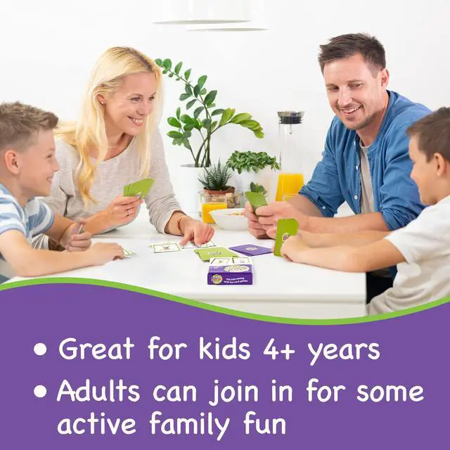 Alt view image 7 of 7 - Exercise Cards for Kids, Play PE Games with 20 Exercises, 52 Cards | PE Teacher Must Haves, Solo or Group Play, Indoor Classroom Recess Games, Home School Therapy, Snap Memory Go Fish, Ages 4+