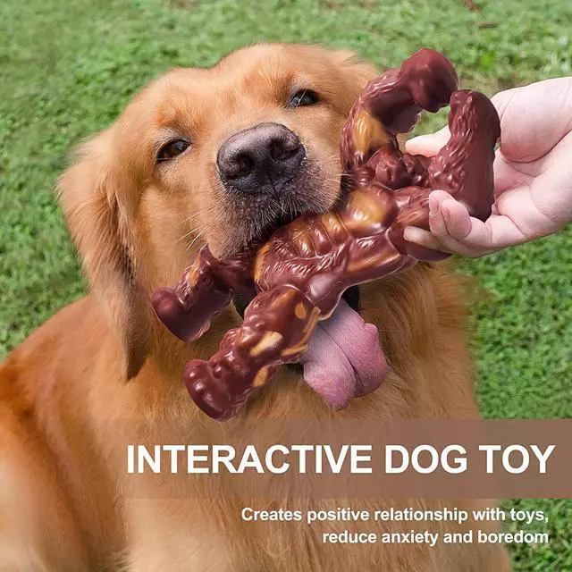 Alt view image 7 of 7 - Indestructible Dog Toys for Aggressive Chewers, Extreme Tough Toys for Large Dogs, Real Beef Flavored, Dog Bone for Medium/Large Dogs Breed, Gifts for Dogs