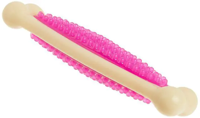 Alt view image 4 of 7 - Chew 'n Clean Tuff Bone Bacon Scented Dental Dog Chew Toy - Large