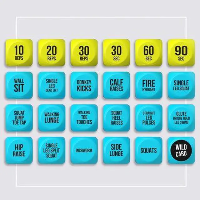 Alt view image 2 of 7 - 4 PCS Exercise Dice 6 Sided Foam Workout Dice for Teens & Adults, Fun Fitness Equipment for Solo or Group Classes, Home Gym Use Great Workout Equipment & Gifts for Gym Lovers (Blue)