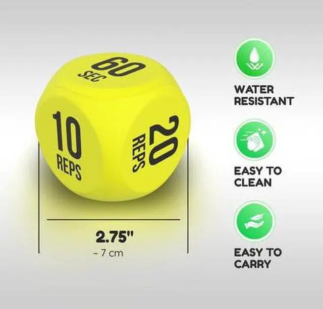 Alt view image 4 of 7 - 4 PCS Exercise Dice 6 Sided Foam Workout Dice for Teens & Adults, Fun Fitness Equipment for Solo or Group Classes, Home Gym Use Great Workout Equipment & Gifts for Gym Lovers (Blue)