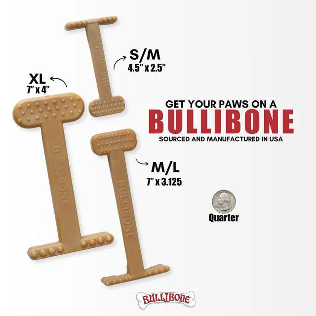 Alt view image 5 of 7 - Nylon Dog Chew Toy for Aggressive Chewers - Dental Hygiene Bone with Peanut Butter Flavor, Durable Tough Chew Toys for Large Dogs, Indestructible Dog Bone - 2 Pack