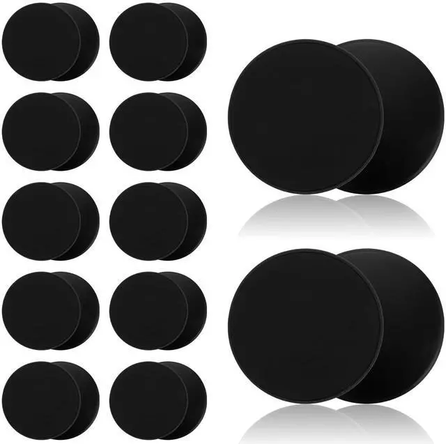 Main image of 24PCS Core Sliders for Working Out Abdominal Exercise Discs Dual Sided Workout Disc Fitness Sliders Exercise Gear for Gym Floors Training Abdominal Core Strength Black