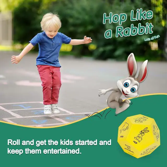 Alt view image 3 of 7 - Exercise Dice Set for Kids with 3 12-Sided Foam Dice for PE Games | Yoga dice games, kids exercise equipment for classroom, preschool, physical education learning, indoor & outdoor use