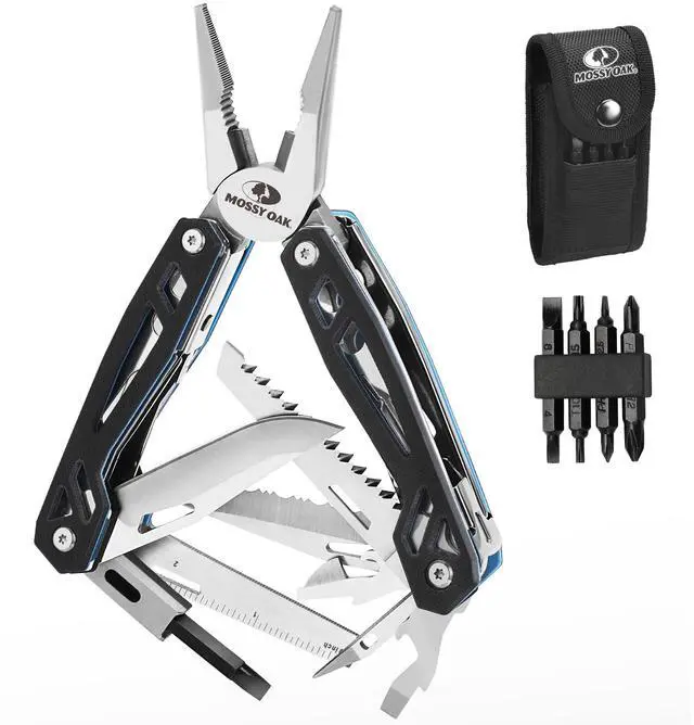 Main image of Multitool, 21-in-1 Stainless Steel Pocket Knife with G10 Handle, Screwdriver Sleeve, Self-locking Pliers with Sheath-Perfect for Outdoor, Survival, Camping, Hiking, Simple Repair