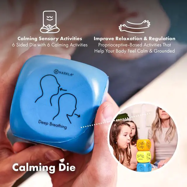 Alt view image 4 of 7 - Sensory Activity Dice for Kids and Adults | Fun and Effective Brain Breaks, Helps with Focus, Calm and Energy, Self Regulation for Kids, Occupational Therapist Approved