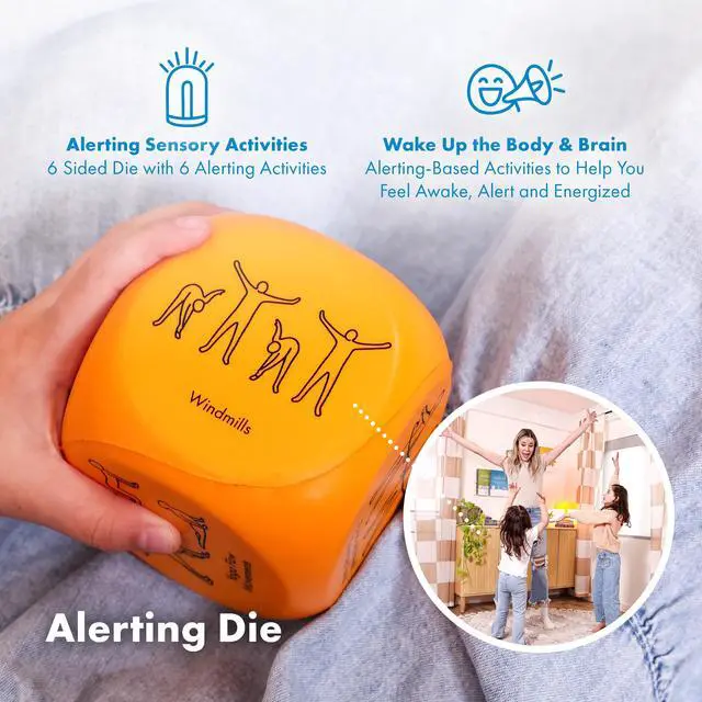 Alt view image 5 of 7 - Sensory Activity Dice for Kids and Adults | Fun and Effective Brain Breaks, Helps with Focus, Calm and Energy, Self Regulation for Kids, Occupational Therapist Approved