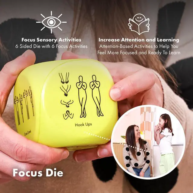 Alt view image 6 of 7 - Sensory Activity Dice for Kids and Adults | Fun and Effective Brain Breaks, Helps with Focus, Calm and Energy, Self Regulation for Kids, Occupational Therapist Approved