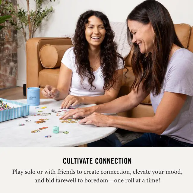 Alt view image 5 of 7 - Mood-Boosting Activity Dice Set of 9 Dice | 54 Screen-free Activities Mindfulness & Wellness Gift for Adults, Teens, & Employees Therapy Office Must Haves