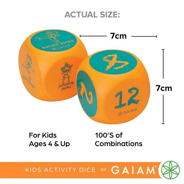 Alt view image 5 of 6 - Kids Activity Fitness Dice, Fun Classroom Game | EVA Foam | Lightweight | Balance, Alignment & Flexibility