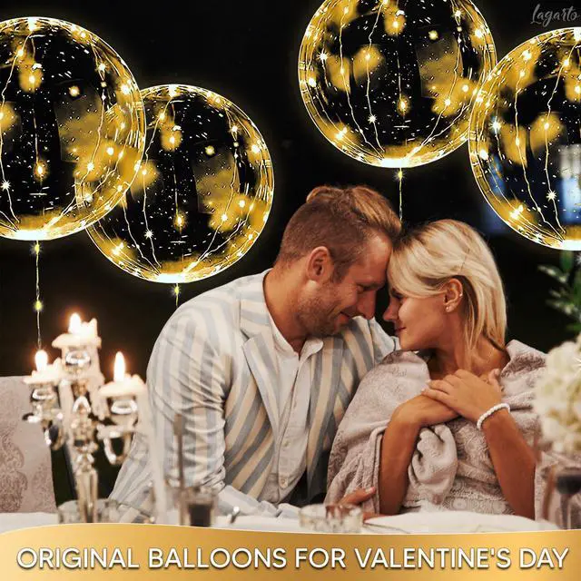 Alt view image 7 of 7 - 10 Pcs LED Balloons Light Up Balloons, 18 In Clear, String Lights | Reusable Clear LED Balloon Lights; Individual Switch; Glow in the Dark Wedding, Anniversary & Birthday Party Decorations