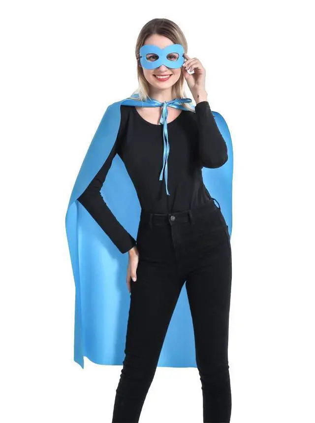 Alt view image 3 of 6 - Superhero Capes and Masks for Teenagers and Adult Bulk Pack - Superhero Party Costumes for Team Spirit Building