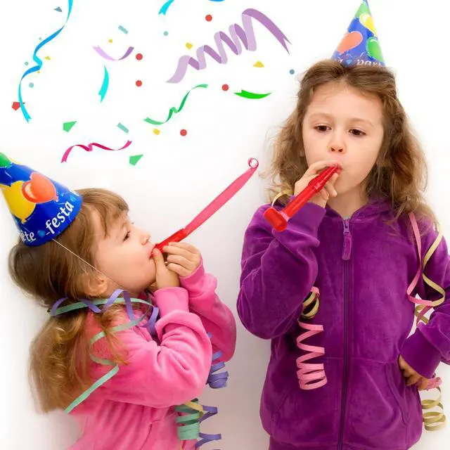 Alt view image 3 of 7 - 20pcs Frog Tongue Party Blowouts, Fun Whistle Noisemakers Party Blower for Birthday Year Celebrations Interactive Stage Props Favors
