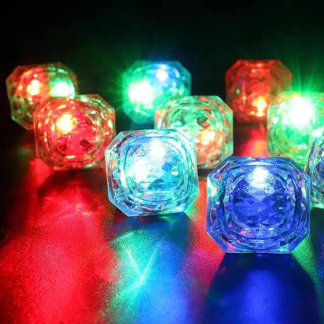Alt view image 3 of 7 - Flashing Led Light up Rings Bachelorette Party Favors Toys Grow in The Dark Party Suppiles Diamond Bling Rings for Birthday Weddings Bridal Shower Decorations (13pcs)