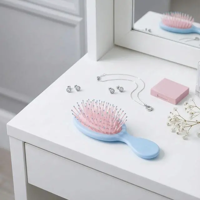 Alt view image 6 of 7 - 12 Pack Mini Hair Brush Bulk, Travel Hair Brush for All Hair Types | Small Detangling Brush for Wet or Dry Hair, Multicolor, Bachelorette Party Favors, Bridesmaid Gifts, Sleepover & Spa Supplies