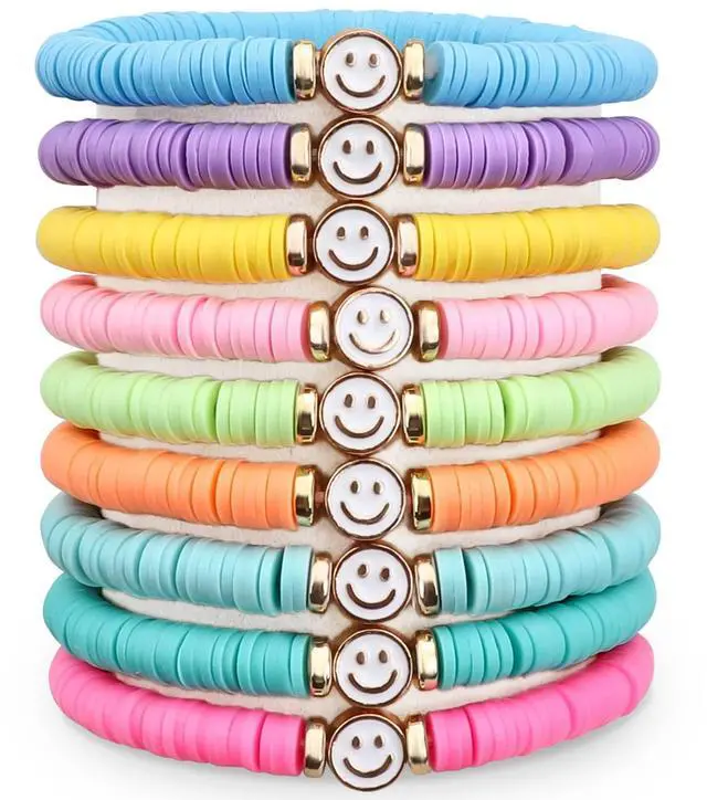 Main image of Party Favors for Kids Ages 8-12, Colorful Preppy Friendship Bracelet Set for Girls, Birthday Goodie Bags and Classroom Prizes