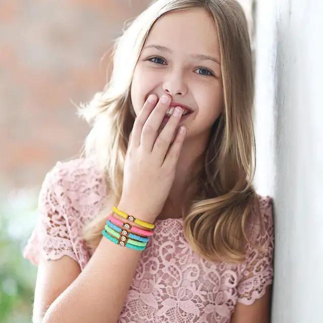 Alt view image 3 of 7 - Party Favors for Kids Ages 8-12, Colorful Preppy Friendship Bracelet Set for Girls, Birthday Goodie Bags and Classroom Prizes