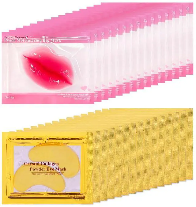 Main image of 30 Pairs Lip Mask & Eye Mask, Bachelorette Party Favors, Bridesmaid Gifts | Bachelorette Party Accessories, Bridal Shower Gifts, Eye Patches for Puffy Eyes and Dark Circles, Hangover Kit, Bulk Gifts