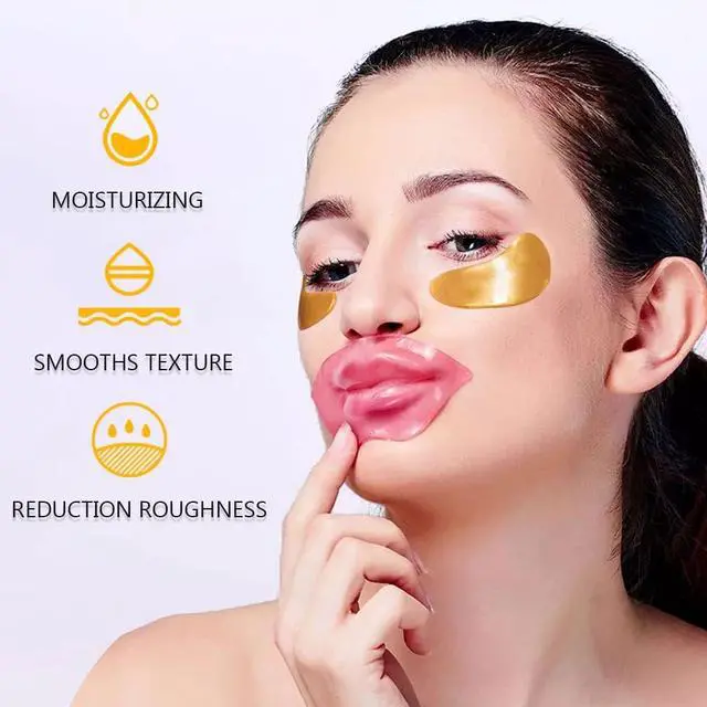 Alt view image 2 of 7 - 30 Pairs Lip Mask & Eye Mask, Bachelorette Party Favors, Bridesmaid Gifts | Bachelorette Party Accessories, Bridal Shower Gifts, Eye Patches for Puffy Eyes and Dark Circles, Hangover Kit, Bulk Gifts