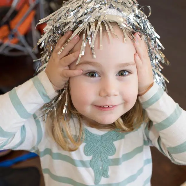 Alt view image 4 of 6 - 4 Pcs Foil Tinsel Wigs for Fancy Party, Gold, Silver, Red and Pink | Shiny Tinsel Wig for Funny Dress, Crazy Metallic Hair for Adults Halloween, Fancy Costume Supplies for Stage Performance