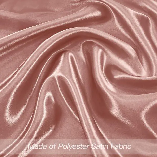 Alt view image 4 of 7 - 12 Pcs Rose Gold Satin Napkins 17 x 17 Inch, Satin Cloth Napkins | Square Silky Smooth Wedding Dinner Napkins Table Napkins for Banquet Party Restaurant Decor, Thanksgiving, Christmas
