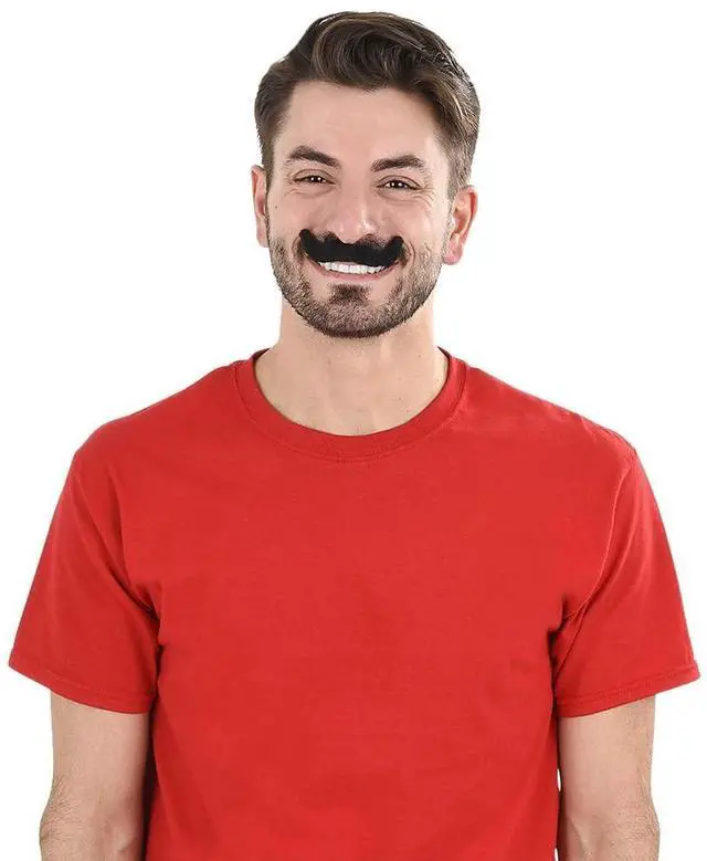 Alt view image 2 of 4 - 3.5" Black Fake Mustaches, Pack of 12