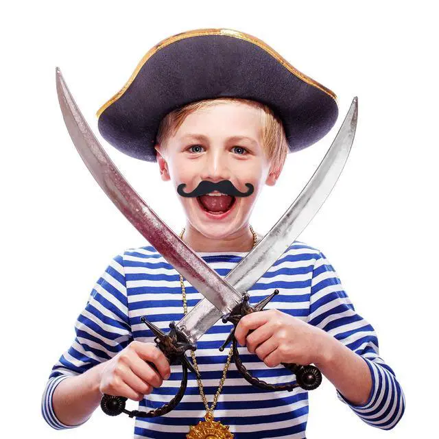 Alt view image 5 of 6 - 48 Pcs Fake Mustaches Self Adhesive Stickers for Halloween Party | Novelty Moustache, French Pirate Detective, Men Women Beard Costume, Masquerade Photo Booth Props, Christmas Mexican Fiesta