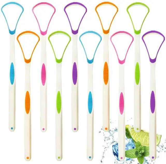 Main image of Tongue Scraper Cleaner 100% BPA Free Tongue Scrapers for Adults, Kids, Healthy Oral Care, Easy to Use, Help Fight Bad Breath