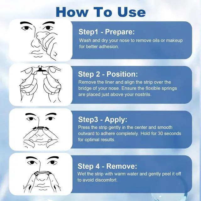 Alt view image 7 of 7 - 30Ct Nasal Strips for Breathing - Sleep Nose Strips for Snoring, Instant Reduces Nasal Congestion for Better Sleep, Drug Free, Anti Snoring Nose Tape for Men & Women